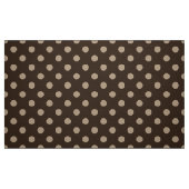tissu motif pois de couleur marron (Fat Quarter)