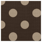 tissu motif pois de couleur marron (Fermer)