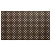 tissu motif pois de couleur marron (Yard)