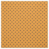 Tissu Motif pois Orange et Brown (Échantillon)