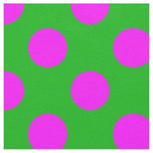 Tissu Motif Pois rose&vert (Fermer)