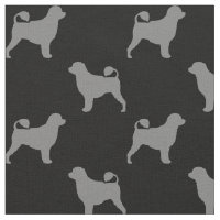 Motif portugais de silhouettes de chien d'eau