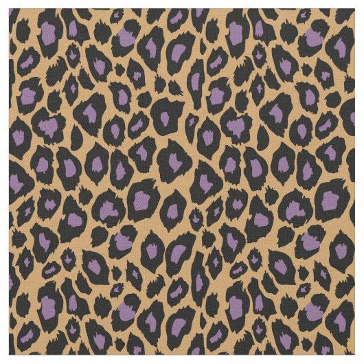 Tissu Motif pourpre Cheetah (Fermer)
