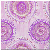 Tissu Motif pourpre d'aquarelle de Boho de MENTALITÉ de (Échantillon)
