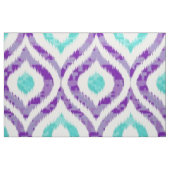 Tissu Motif pourpre et turquoise d'ikat (Fat Quarter)