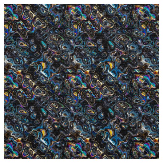 Tissu Motif psychédélique Abstrait (Échantillon)