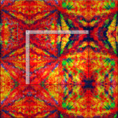 Tissu Motif psychédélique de kaléidoscope (Carreau)