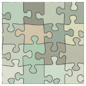 Tissu Motif puzzle vert (Fermer)