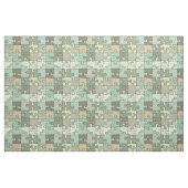 Tissu Motif puzzle vert (Fat Quarter)