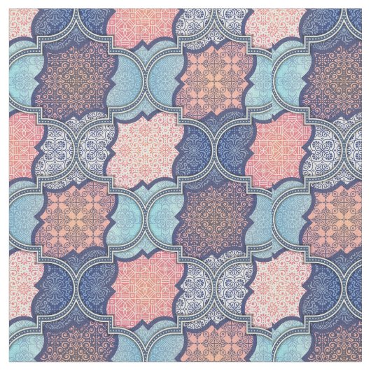 Tissu Motif Quatrefoil (Fermer)