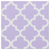 Tissu Motif Quatrefoil blanc et violet clair moderne (fermé)