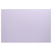 Tissu Motif Quatrefoil blanc et violet clair moderne (Yard)