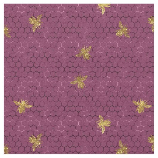 tissu Motif Queen Bee (Fermer)