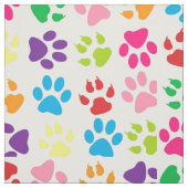 Tissu Motif Rainbow Chig Paws (Échantillon)