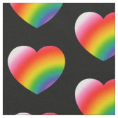 Tissu Motif Rainbow Gradient Hearts (Fermer)