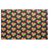 Tissu Motif Rainbow Gradient Hearts (Fat Quarter)