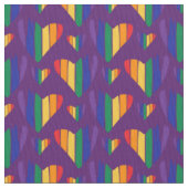 Tissu Motif Rainbow Hearts (fermé)