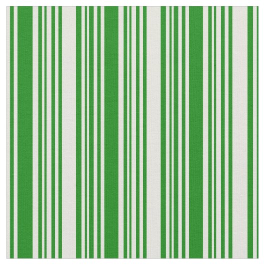 Tissu Motif rayé beige et vert (Fermer)