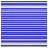 Tissu Motif rayé blanc et bleu (Échantillon)