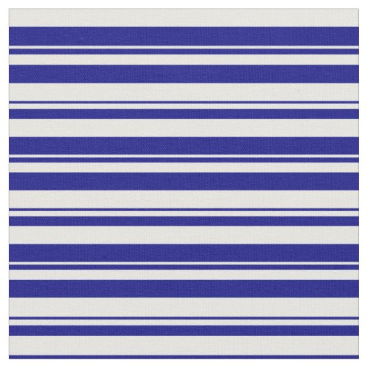 Tissu Motif rayé blanc et bleu (Fermer)