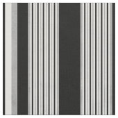 Tissu Motif rayé blanc et gris noir (Fermer)
