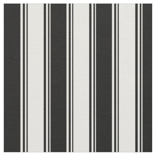 Tissu Motif rayé blanc et noir (Fermer)