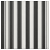 Tissu Motif rayé blanc et noir (Échantillon)