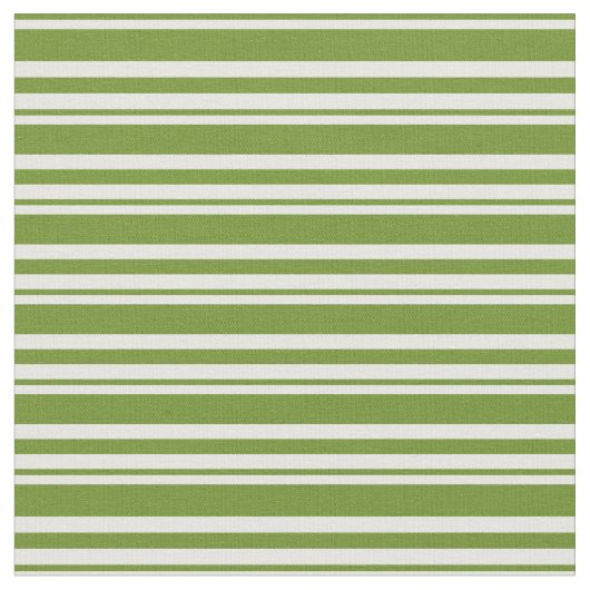 Tissu Motif rayé blanc et vert (Fermer)