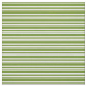 Tissu Motif rayé blanc et vert (Échantillon)