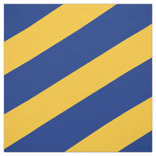 Tissu Motif rayé bleu et jaune