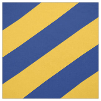 Tissu Motif rayé bleu et jaune