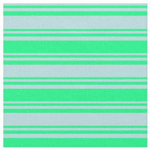 Tissu Motif rayé bleu et vert en poudre