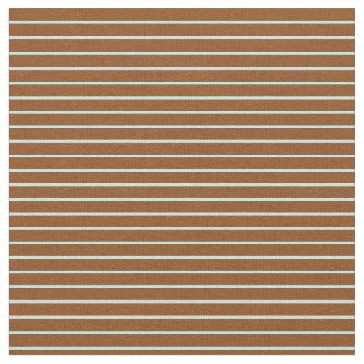 Tissu Motif rayé Brown et turquoise (Fermer)