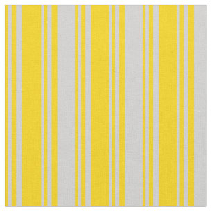 Tissu Motif rayé de couleur jaune et gris clair