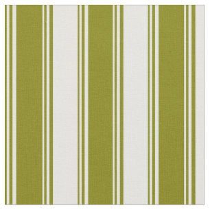 Tissu Motif rayé de couleur verte et blanche