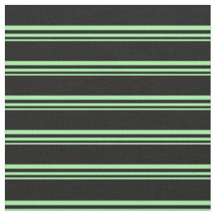 Tissu Motif rayé de couleur verte et noire