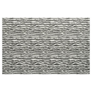 Tissu Motif rayé d'Ecru de noir de poster de animal de