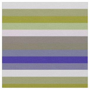 Tissu Motif rayé doux vert avocat et lilas des années 70