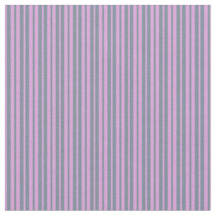 Tissu Motif rayé gris ardoise légère et prune
