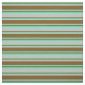 Tissu Motif rayé gris, Brown et vert (Échantillon)