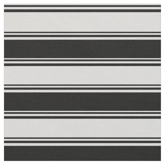 Tissu Motif rayé gris clair et noir (Fermer)