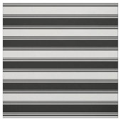 Tissu Motif rayé gris clair et noir (Échantillon)