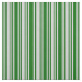Tissu Motif rayé gris clair et vert foncé (Échantillon)