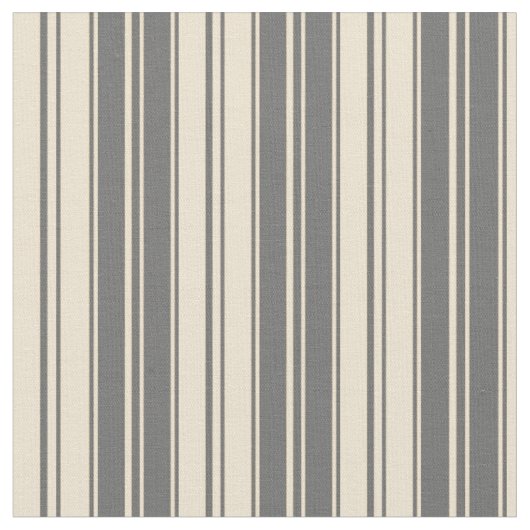 Tissu Motif rayé gris et beige (Fermer)