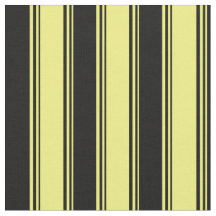Tissu Motif rayé jaune et noir