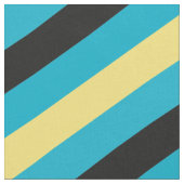 Tissu Motif rayé noir, bleu et jaune (Fermer)