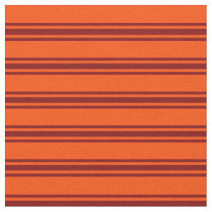 Tissu Motif rayé rouge et marron