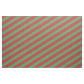 Tissu Motif rayé rouge et vert (Yard)