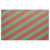 Tissu Motif rayé rouge et vert (Fat Quarter)