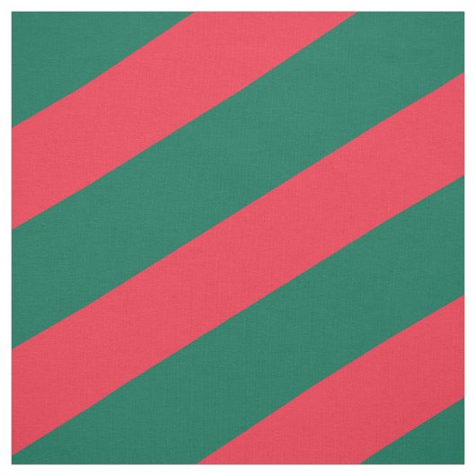 Tissu Motif rayé rouge et vert (Échantillon)